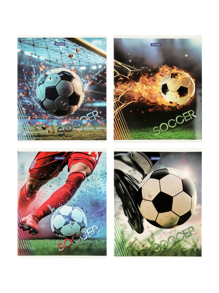 Комплект 12 тетрадей «Футбол», 48 листов в клетку, 60 г