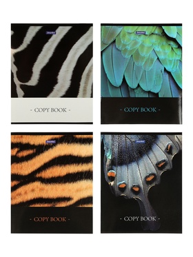 Комплект 12 тетрадей «Природные расцветки», 48 листов в клетку, 60 г  (артикул 10968151)  большой выбор товаров оптом и в розницу по низким ценам с доставкой