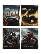 Комплект 12 тетрадей «Автомото», 48 листов в клетку, 60 г  (артикул 10968155)  большой выбор товаров оптом и в розницу по низким ценам с доставкой