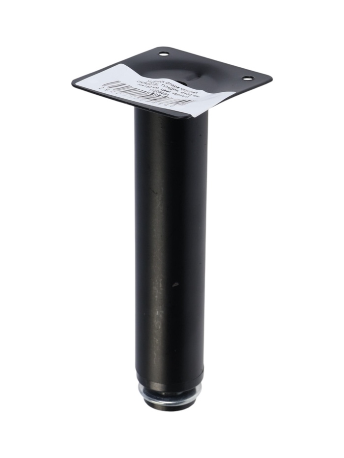 УЦЕНКА Опора круглая OKR001BL ТУНДРА, d=30 мм, H=150 мм, цвет черный - Фото 1