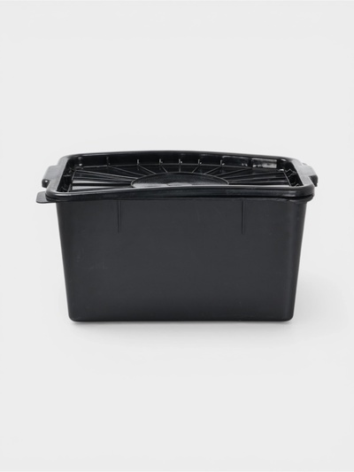 УЦЕНКА Контейнер для хранения с герметичной крышкой 18 л 370×300×200 Цвет черный