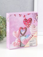 Фотоальбом на 100 фото 13×18 см «Бархатные сердца», в коробке, 5×18×20.5 см - Фото 6