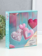 Фотоальбом на 100 фото 13×18 см «Сердца на веревочках», в коробке, 5×18×20.5 см - Фото 6