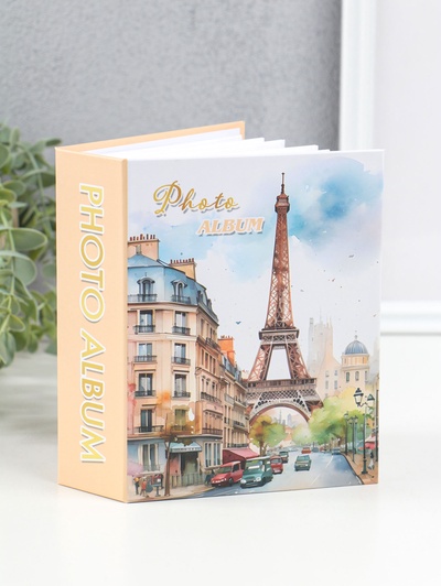 Фотоальбом на 100 фото 10×15 см «Улочка у Эйфелевой башни», 4.5×12.5×16.5 см