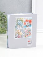 Фотоальбом на 40 фото 10×15 см «Белые розы и сердечки в посыпке», в коробке, 4.5×14×17 см - Фото 3