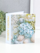 Фотоальбом на 40 фото 10×15 см «Голубая гортензия и ракушки», в коробке, 4.5×14×17 см  (артикул 10962708)  большой выбор товаров оптом и в розницу по низким ценам с доставкой