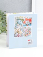 Фотоальбом на 40 фото 10×15 см «Голубая гортензия и ракушки», в коробке, 4.5×14×17 см - Фото 3