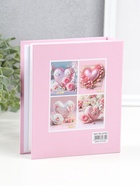 Фотоальбом на 40 фото 10×15 см «Розовое сердце в цветах», в коробке, 4.5×14×17 см  (артикул 10962709)  большой выбор товаров оптом и в розницу по низким ценам с доставкой