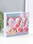 Фотоальбом на 40 фото 10×15 см «Сердце и бабочки с розами», в коробке 4.5×14×17 см  (артикул 10962713)  большой выбор товаров оптом и в розницу по низким ценам с доставкой