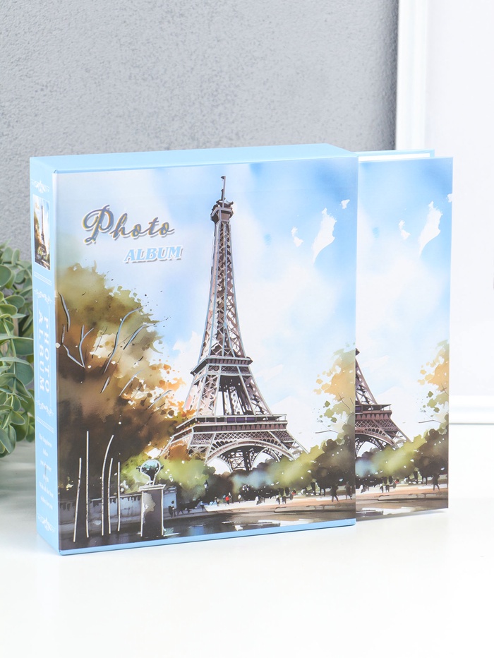 Фотоальбом на 80 фото 10×15 см «Парк у Эйфелевой башни», в коробке, 5×19×22.8 см - Фото 1