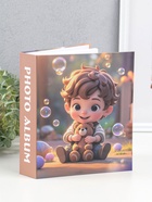 Фотоальбом на 80 фото 10×15 см «Мальчик в полосатой рубашке с мишкой», в коробке, 5×19×22.8 см  (артикул 10962718)  большой выбор товаров оптом и в розницу по низким ценам с доставкой