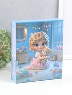 Фотоальбом на 80 фото 10×15 см «Малышка в розовом платье, с мишкой», в коробке, 5×19×22.8 см - Фото 6