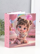 Фотоальбом на 80 фото 10×15 см «Малышка в розовой комнате, с мишкой», в коробке, 5×19×22.8 см  (артикул 10962723)  большой выбор товаров оптом и в розницу по низким ценам с доставкой