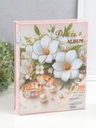 Фотоальбом на 200 фото 10×15 см «Кольца молодых и свадебный букет», в коробке, 5.5×20.5×26 см - Фото 6