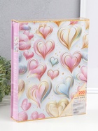 Фотоальбом на 200 фото 13×18 см «Воздушные сердца», в коробке, 5.5×23.5×29.5 см  (артикул 10962727)  большой выбор товаров оптом и в розницу по низким ценам с доставкой