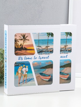 Фотоальбом на 200 фото 13×18 см «Семейный отдых на море», в коробке, 5.5×23.5×29.5 см