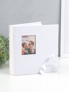 Фотоальбом на 100 фото 10×15 см «Белоснежный с бантом», в коробке, 4×22×23 см - Фото 1