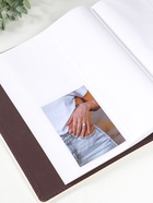 Фотоальбом на 400 фото 10×15 см «Стиль» кожзам, бело-серый, 5×28×34 см  (артикул 10962742)  большой выбор товаров оптом и в розницу по низким ценам с доставкой