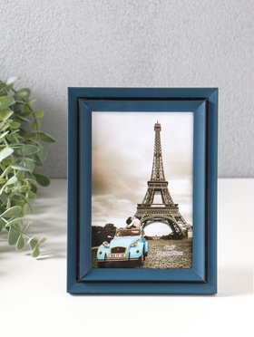 Фоторамка для фото 10×15 см «Остин», пластик, иссиня-чёрный, 18.5×13.5×1.5 см