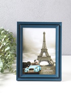 Фоторамка для фото 13×18 см «Остин», пластик, иссиня-чёрный, 21.5×16.5×1.5 см - Фото 1