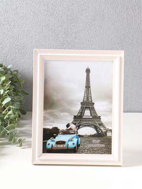 Фоторамка для фото 15×20 см «Остин», пластик, бело-бежевый, 23.5×18.5×1.5 см