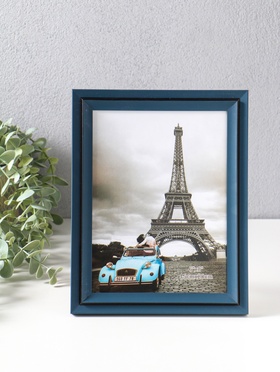 Фоторамка для фото 15×20 см «Остин», пластик, иссиня-чёрный, 23.5×18.5×1.5 см