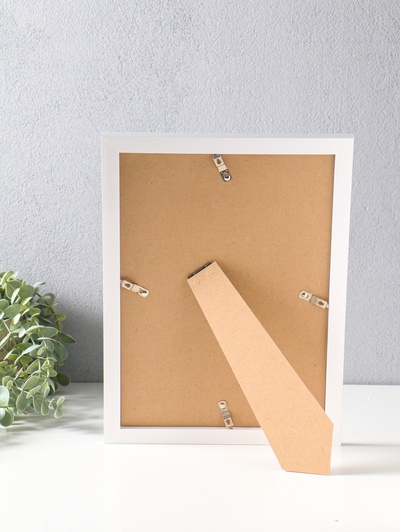 Фоторамка для фото А4 формат «Остин», пластик, бело-серый, 33.5×24.5×1.5 см