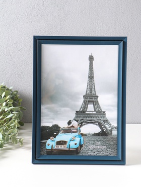 Фоторамка для фото А4 формат «Остин», пластик, иссиня-чёрный, 33.5×24.5×1.5 см