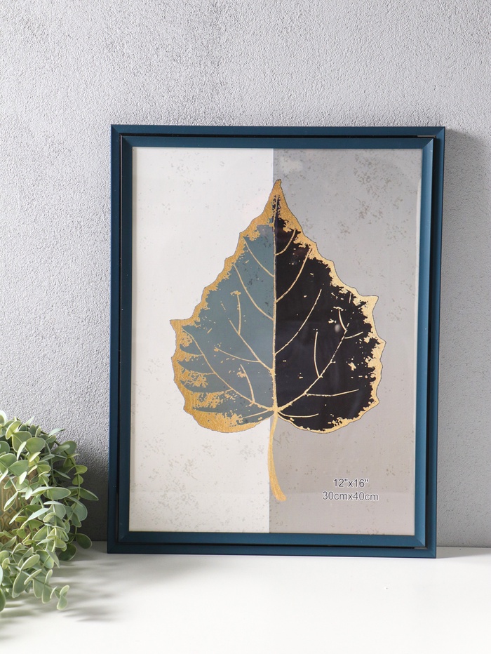 Фоторамка для фото 30×40 см «Остин», пластик, иссиня-чёрный, 44.2×34.2×1.5 см - Фото 1