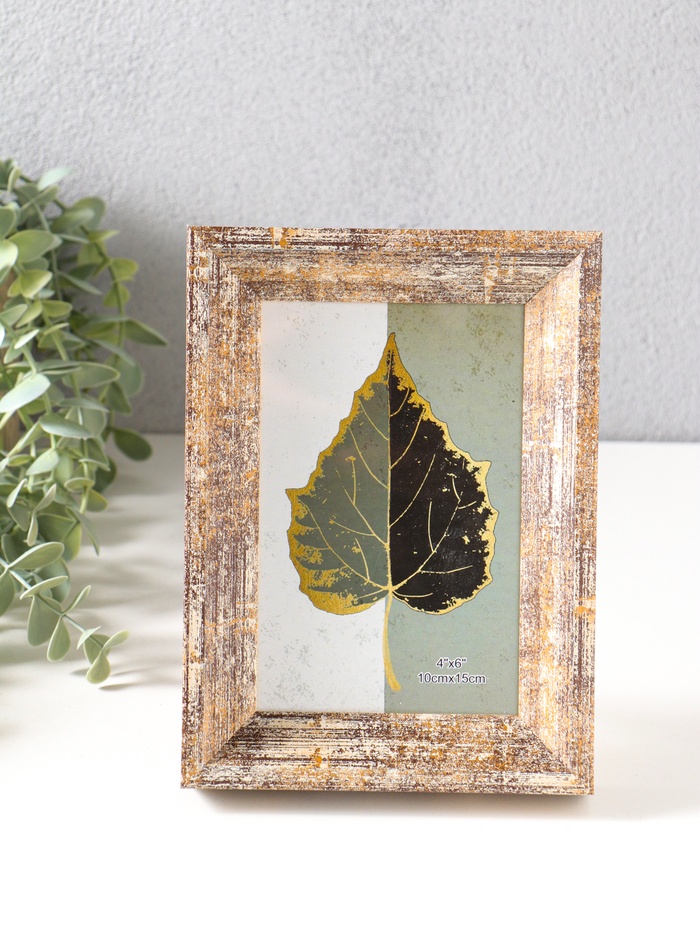 Фоторамка для фото 10×15 см «Прованс», пластик, бежево-коричневый, 19×13.7×3 см