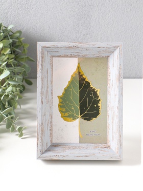 Фоторамка для фото 10×15 см «Прованс», пластик, серо-голубой, 19×13.7×3 см