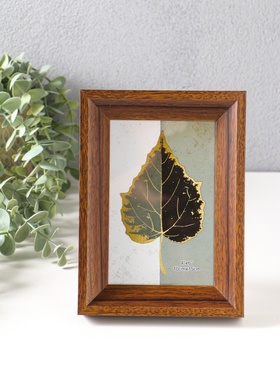 Фоторамка для фото 10×15 см «Прованс», пластик, т. коричневый, 19×13.7×3 см