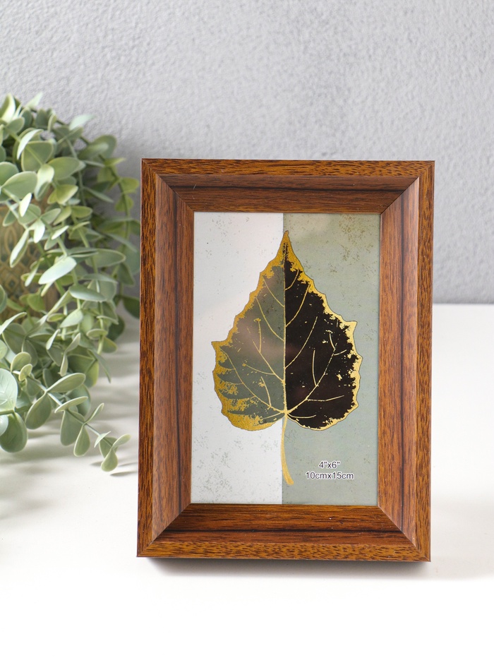 Фоторамка для фото 10×15 см «Прованс», пластик, т. коричневый, 19×13.7×3 см