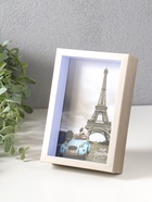 Фоторамка для фото 10×15 см «Ламберто», пластик, серебро с белым, 16×11×3.5 см  (артикул 10974107)  большой выбор товаров оптом и в розницу по низким ценам с доставкой