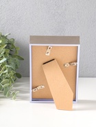 Фоторамка для фото 10×15 см «Ламберто», пластик, серебро с белым, 16×11×3.5 см  (артикул 10974107)  большой выбор товаров оптом и в розницу по низким ценам с доставкой