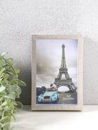 Фоторамка для фото 10×15 см «Ламберто», пластик, серебро с белым, 16×11×3.5 см  (артикул 10974107)  большой выбор товаров оптом и в розницу по низким ценам с доставкой