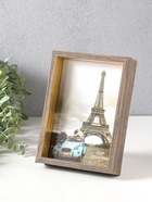 Фоторамка для фото 13×18 см «Ламберто», пластик, бежево-чёрный с под золотом, 19×14×3.5 см  (артикул 10974109)  большой выбор товаров оптом и в розницу по низким ценам с доставкой