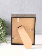 Фоторамка для фото 13×18 см «Ламберто», пластик, бежево-чёрный с под золотом, 19×14×3.5 см  (артикул 10974109)  большой выбор товаров оптом и в розницу по низким ценам с доставкой