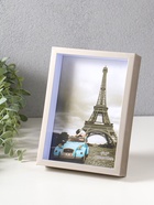 Фоторамка для фото 13×18 см «Ламберто», пластик, серебро с белым, 19×14×3.5 см  (артикул 10974111)  большой выбор товаров оптом и в розницу по низким ценам с доставкой