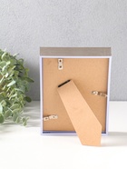 Фоторамка для фото 13×18 см «Ламберто», пластик, серебро с белым, 19×14×3.5 см  (артикул 10974111)  большой выбор товаров оптом и в розницу по низким ценам с доставкой