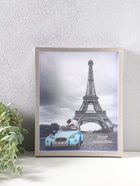 Фоторамка для фото 20×25 см «Ламберто», пластик, серебро с белым, 26×21×3.5 см  (артикул 10974117)  большой выбор товаров оптом и в розницу по низким ценам с доставкой