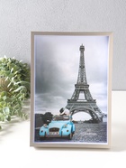 Фоторамка для фото формат А4 «Ламберто», пластик, серебро с белым, 31×21.8×3.5 см  (артикул 10974121)  большой выбор товаров оптом и в розницу по низким ценам с доставкой