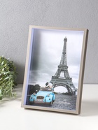 Фоторамка для фото формат А4 «Ламберто», пластик, серебро с белым, 31×21.8×3.5 см  (артикул 10974121)  большой выбор товаров оптом и в розницу по низким ценам с доставкой