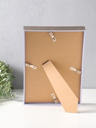 Фоторамка для фото формат А4 «Ламберто», пластик, серебро с белым, 31×21.8×3.5 см  (артикул 10974121)  большой выбор товаров оптом и в розницу по низким ценам с доставкой