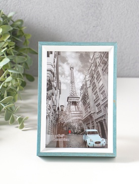 Фоторамка для фото 10×15 см «Данте», пластик, голубая лагуна, 16×10.8×2.5 см  (артикул 10974124)  большой выбор товаров оптом и в розницу по низким ценам с доставкой