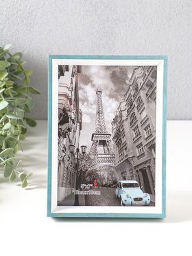 Фоторамка для фото 13×18 см «Данте», пластик, голубая лагуна, 19×13.8×2.5 см  (артикул 10974126)  большой выбор товаров оптом и в розницу по низким ценам с доставкой