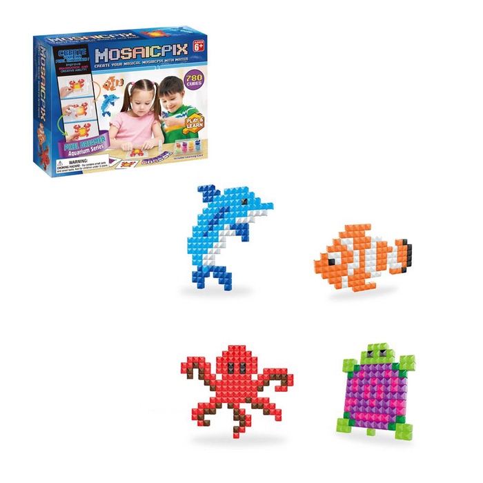 УЦЕНКА Конструктор игровой MOSAICPIX "Морские животные", 780 элементов - Фото 1