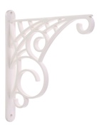 Кронштейн для кашпо, пластиковый, белый  (артикул 10999708)  большой выбор товаров оптом и в розницу по низким ценам с доставкой