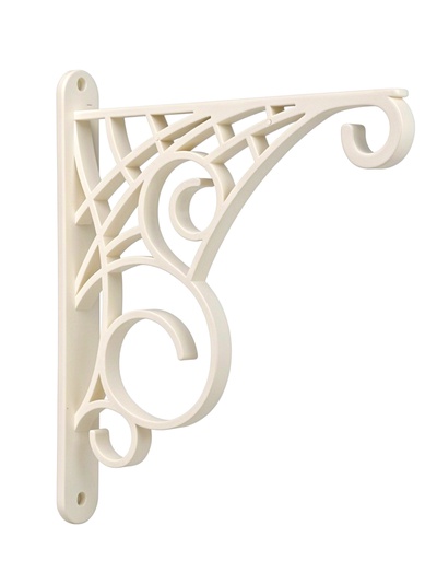 Кронштейн для кашпо, пластиковый, белый