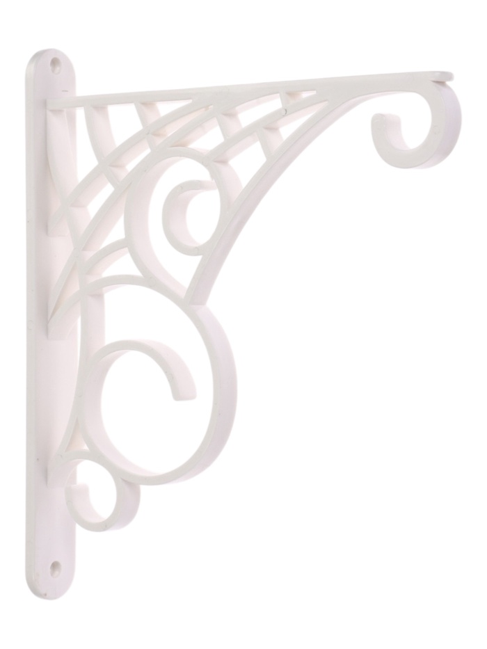 Кронштейн для кашпо, пластиковый, белый - Фото 1